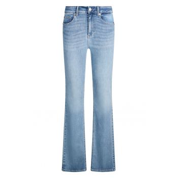 Blugi bootcut cu talie inalta