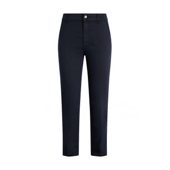 Blugi crop cu talie inalta