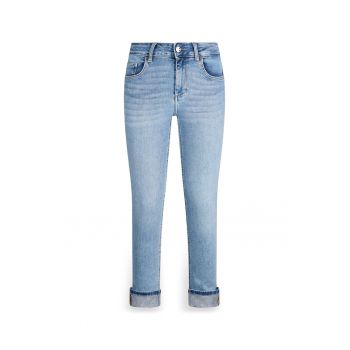 Blugi skinny cu mansete pliabile