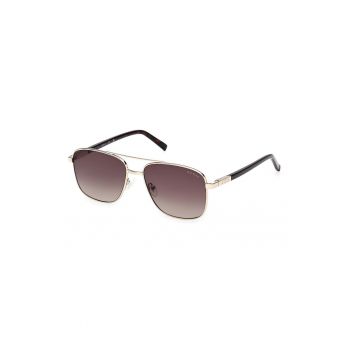 Ochelari de soare aviator unisex cu rama metalica