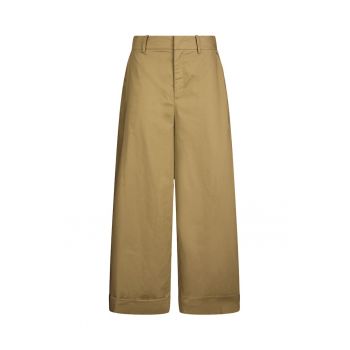 Pantaloni palazzo cu talie inalta
