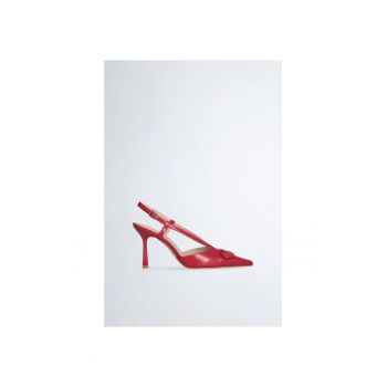 Pantofi din piele cu toc