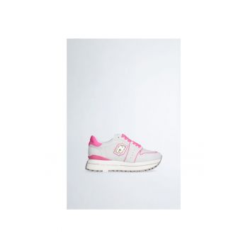 Pantofi sport de piele intoarsa cu platforma