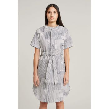 Rochie cu model si cordon in talie