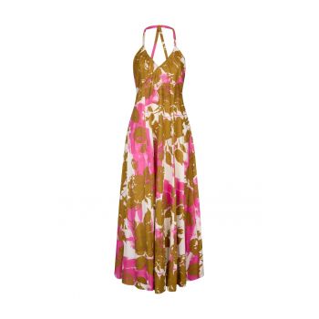 Rochie din poplin cu imprimeu