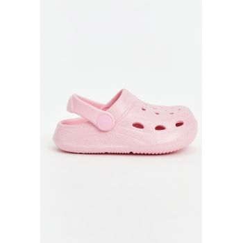 Saboti slingback cu design perforat