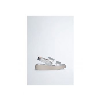 Sandale wedge cu paiete