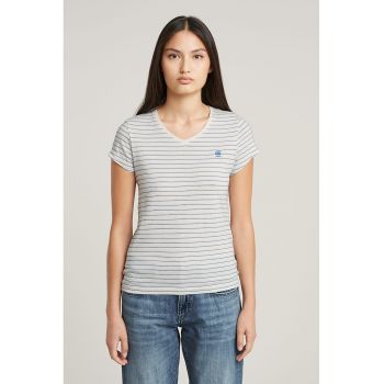 Tricou de bumbac organic cu decolteu in V Eyben