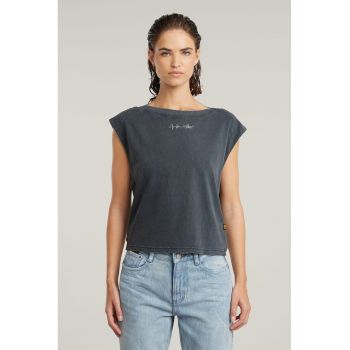 Tricou din bumbac organic cu detaliu logo