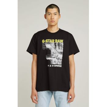 Tricou lejer din bumbac organic cu imprimeu