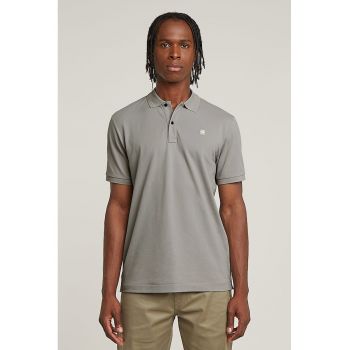 Tricou polo slim fit din material pique Dunda