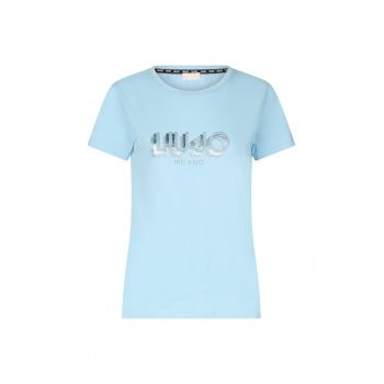 Tricou slim fit cu strasuri