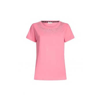 Tricou slim fit cu strasuri