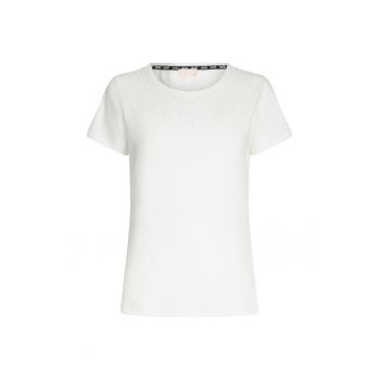 Tricou slim fit cu strasuri