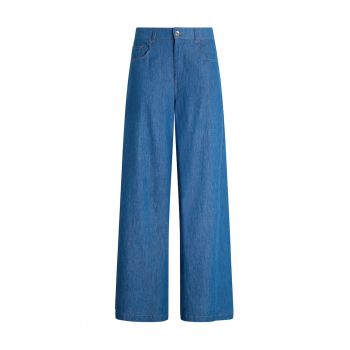 Blugi de denim cu croiala ampla
