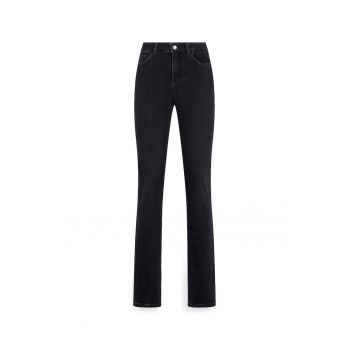 Blugi slim-fit cu talie inalta