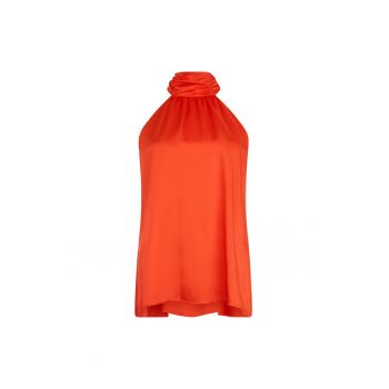 Bluza de satin cu model halter