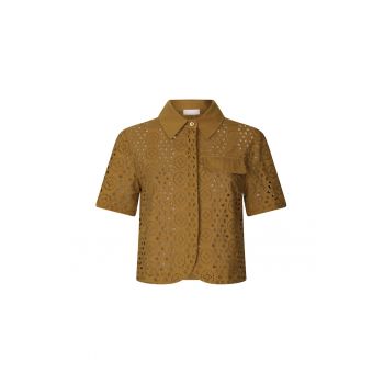 Camasa crop de dantela