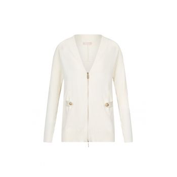 Cardigan lejer cu buzunare laterale