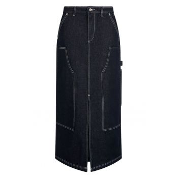 Fusta maxi dreapta din denim