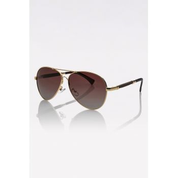 Ochelari de soare aviator unisex cu lentile in degrade