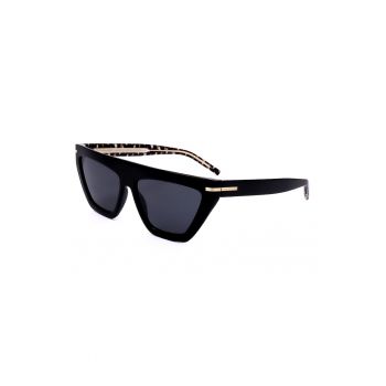 Ochelari de soare cat-eye cu detalii contrastante