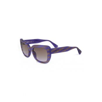 Ochelari de soare cat-eye cu logo