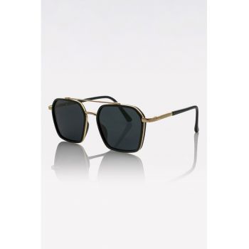 Ochelari de soare hexagonali unisex cu lentile polarizate