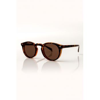 Ochelari de soare rotunzi cu animal print