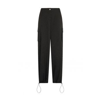 Pantaloni cargo cu croiala ampla si terminatii ajustabila