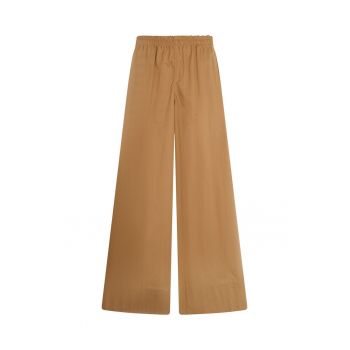 Pantaloni crop cu croiala ampla