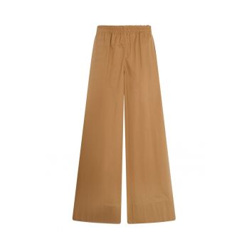 Pantaloni crop cu croiala ampla