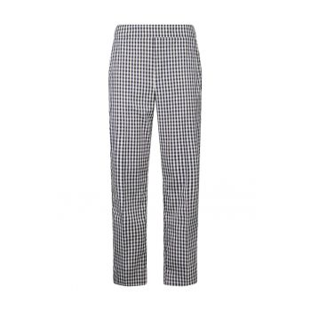 Pantaloni de trening crop cu model in carouri