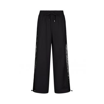 Pantaloni de trening relaxed fit cu snur in talie