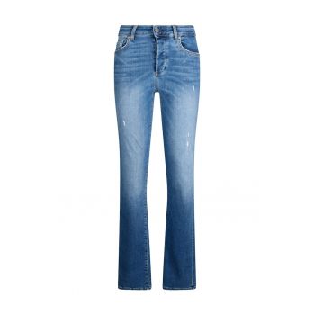 Pantaloni drepti cu talie inalta