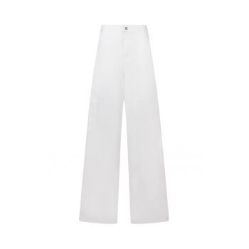 Pantaloni evazati cu talie inalta
