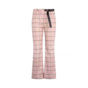 Pantaloni evazati in carouri