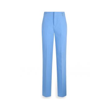 Pantaloni regular fit cu talie medie