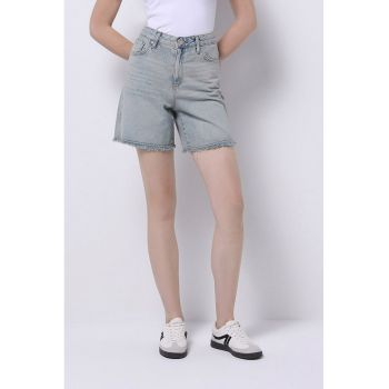 Pantaloni scurti din denim cu design 5 buzunare