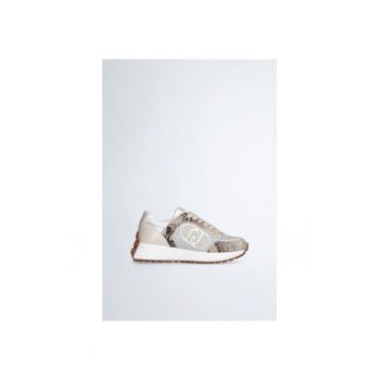 Pantofi sport cu detalii animal print
