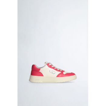 Pantofi sport de piele in doua nuante