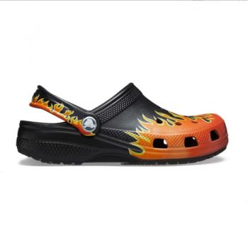 Papuci Crocs Classic Flames Clog K