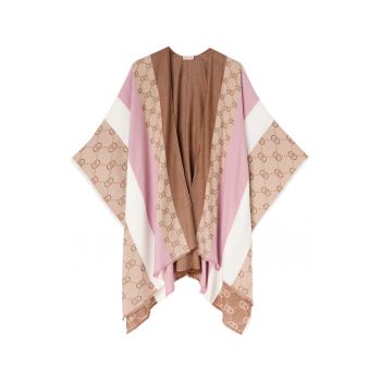 Poncho supradimensionat cu model