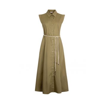 Rochie-camasa cu detalii cu snur de ajustare
