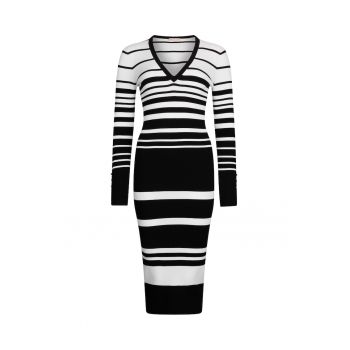 Rochie din tricot cu dungi