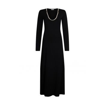 Rochie din tricot cu strasuri