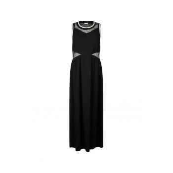 Rochie midi cu insertii de dantela