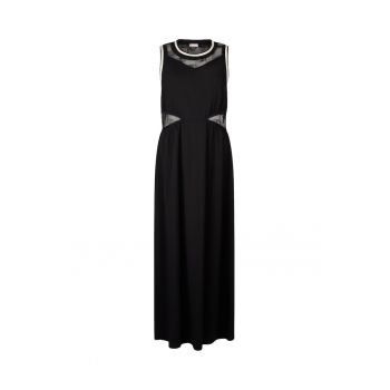 Rochie midi cu insertii de dantela