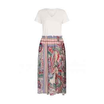 Rochie midi cu model in partea de jos