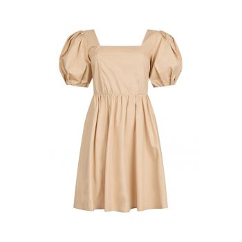 Rochie mini evazata cu maneci scurte bufante
